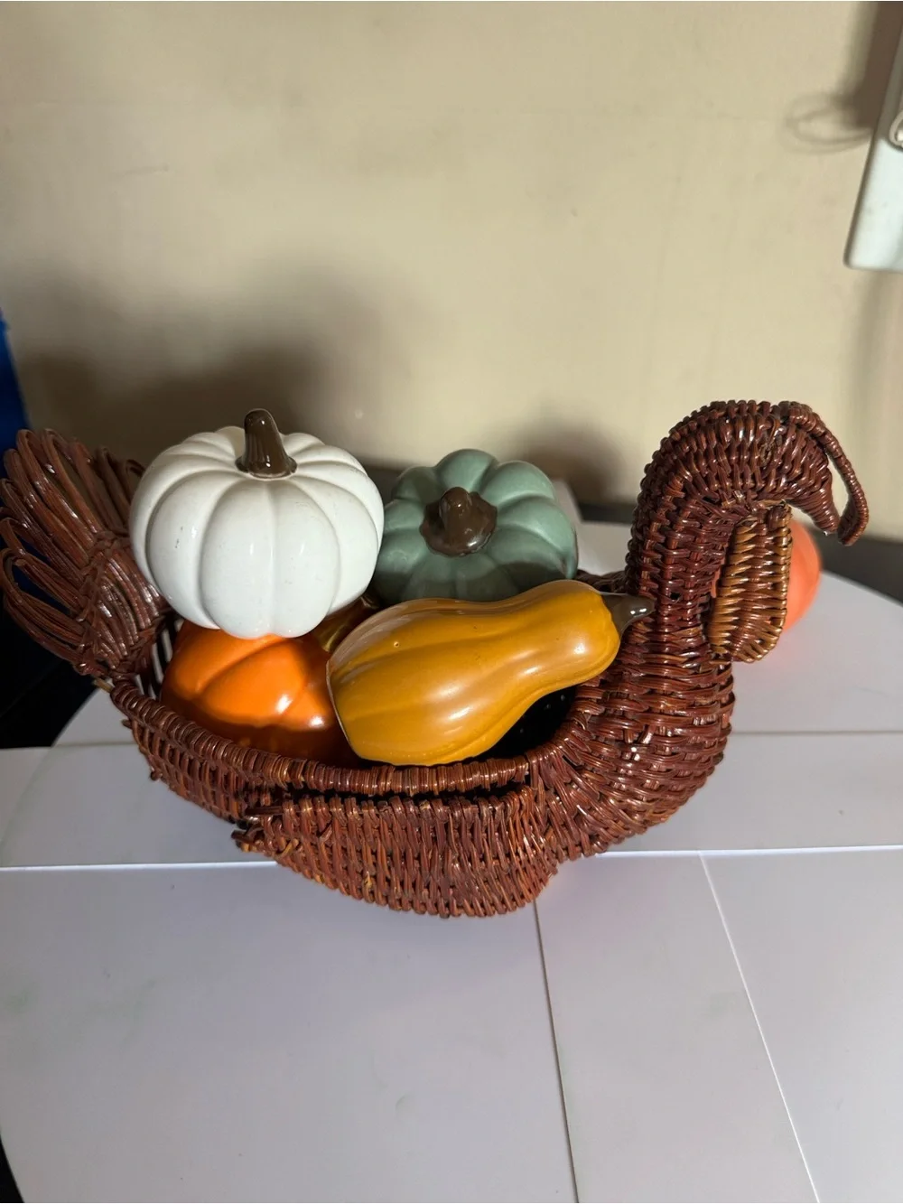 Woven turkey basket vintage🍂🍁✨🦃